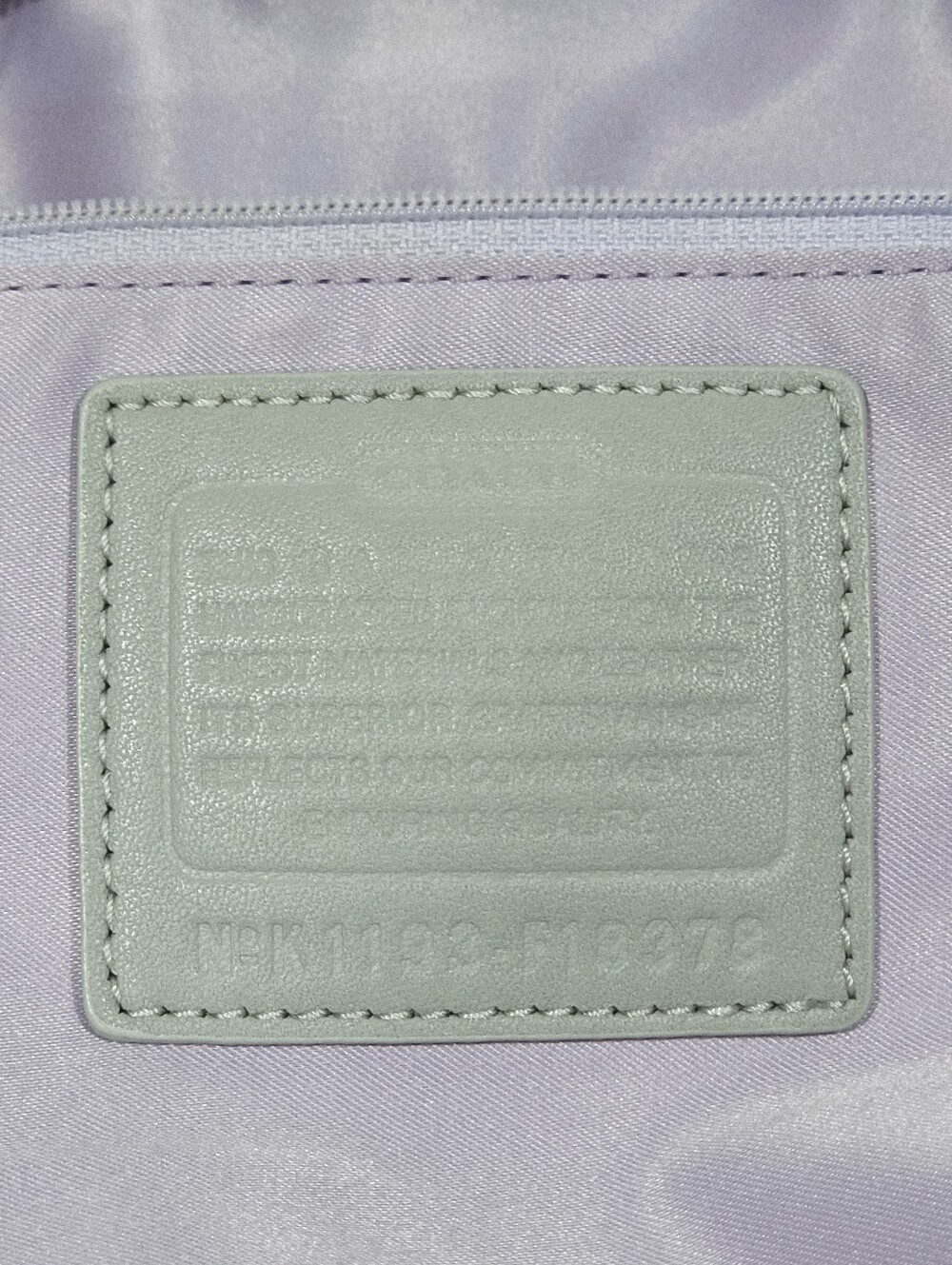 Coach F18378 Signature Gray and Silver Jacquard Shoulder Purse - Picture 13 of 13